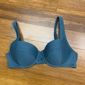 PINK Victoria's Secret Push Up Bikini Womens Size Large‎ Bra Ribbed Underwire